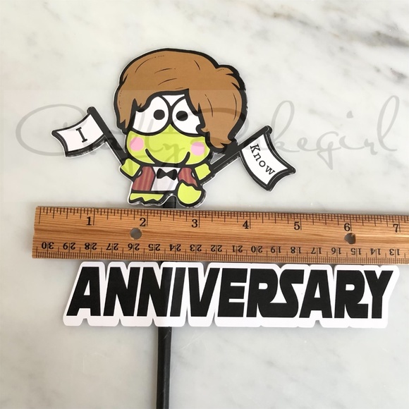 Star Wars Leia Han Solo Keroppi Pikki I Love You I Know Cake Topper Anniversary - Picture 7 of 12